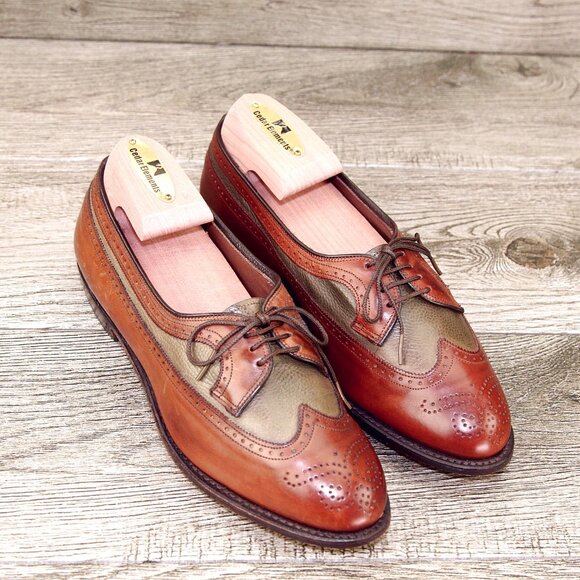 * NIB * $295 Allen Edmonds AMHERST Women's 6 C Green/Brown * add $15 Trees - Picture 9 of 13